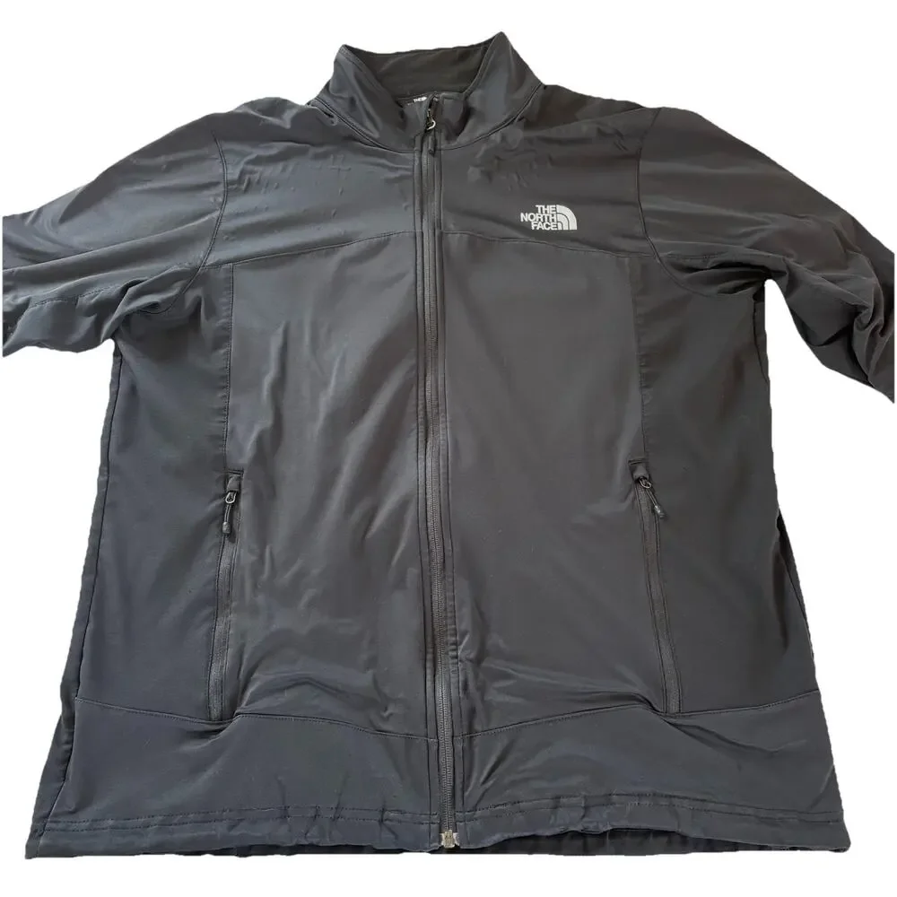 North Face Windstopper Jacket Men's XL Black Softshell Full Zip Outdoor NF00CVA5